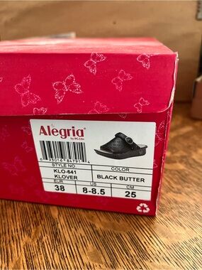 Alegria Black Butter Klover Sandal - Black - Brand new